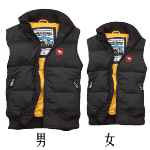  美国专柜代购正品AF羽绒马甲 男女马甲秋冬 羽绒背心 男女情侣装