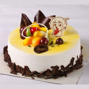  福建省著名商标向阳坊sunmile 水果布丁系列生日蛋糕 庄园之梦