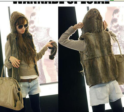 女装/女士精品皮草CIAO!立领人造毛中长款皮草