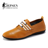 Jepsen吉普森 正品 夏季镂空透气休闲男士皮鞋 英伦韩版男鞋 9069