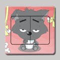 三金冠 创意 可爱灰太狼DIY开关贴/卡通趣味开关贴/开关贴膜 5g