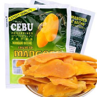  100%正宗 菲律宾进口零食品 cebu宿雾顶级芒果干 超新鲜 100g