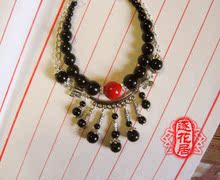 (修改中)漠烟系列*黑玛瑙脚链*中国风民族饰品*逐花居