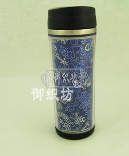  南京特色礼品 会议礼品 高档云锦保温杯 保温6小时以内 御织坊