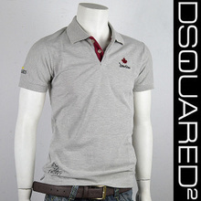 dsquared2 枫叶2012新款夏装 男士纯棉 立领 百搭短袖T恤 半袖潮
