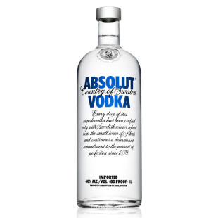 瑞典原装进口【ABSOLUT】绝对原味伏特加750ml 40度 正品洋酒