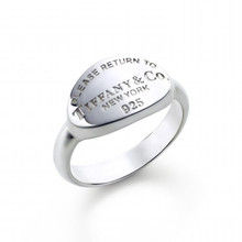 Precios de fábrica directos TIFFANY plata de ley 925 anillo anillo / anillos de huevo anillo tarjeta / pareja para hombres y mujeres