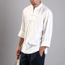慈缘棉麻布衣-禅修/打坐/居士服 纯棉休闲 新款盘扣上衣衬衫YL028