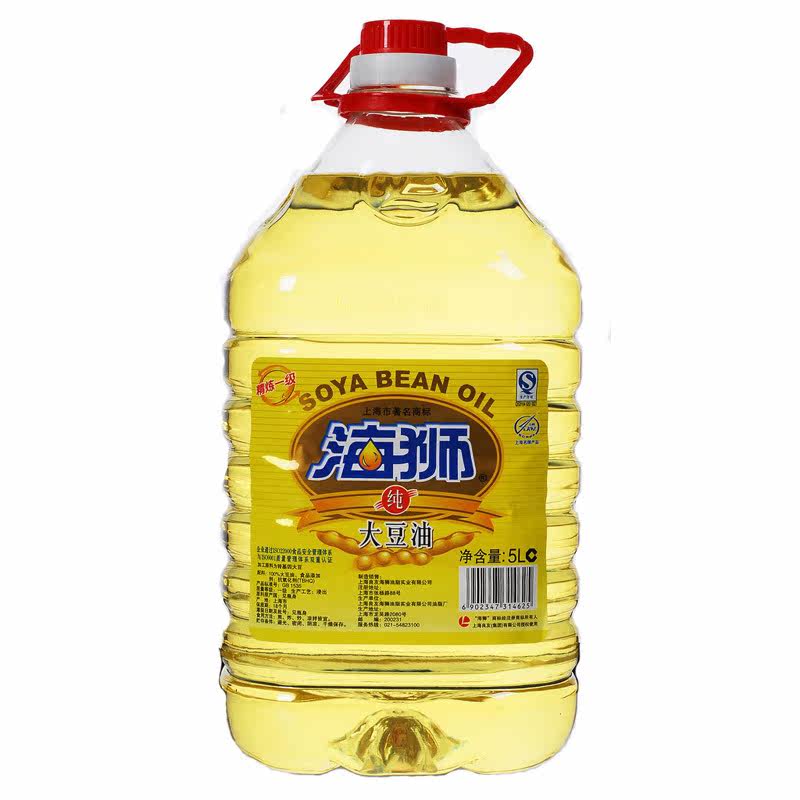 【天猫超市】海狮一级大豆油5L 转基因 上海知名品牌