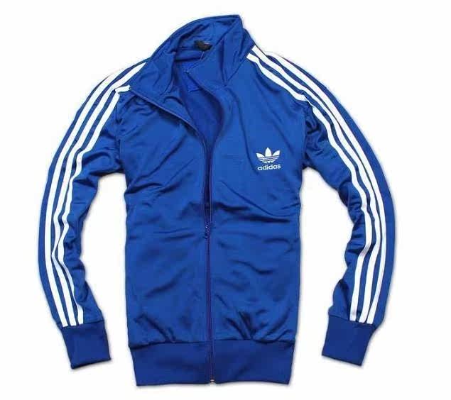 2011新款 adidas三叶草情侣休闲时尚外套 亮面男款运动夹克 特价