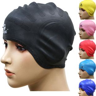 Men and women and children's silicone swimming cap