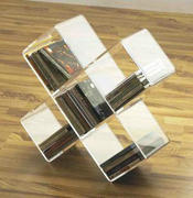 简约 透明水晶质地 亚克力 CD架 书架 置物架 时尚 大容量CD盒