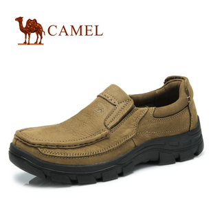  CAMEL 骆驼 秋冬新品 真皮磨砂牛皮 时尚款休闲男鞋
