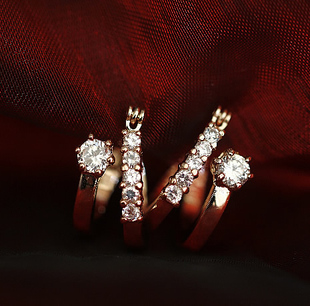  奥地利水晶 绝佳气质款 璀璨钻石 蝴蝶花珍珠耳钉耳环耳饰女饰品