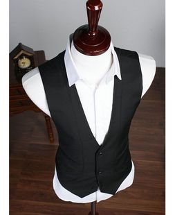  男士西装马甲 秋冬新品 修身韩版休闲西服马夹 男装