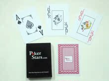 正品pokerstars 德州扑克 大角花 塑料扑克牌 宽牌