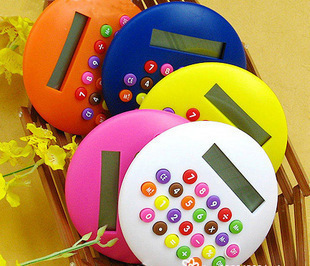 供应彩色小汉堡计算器 圆形计算器超可爱淘宝