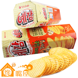  吃出快乐事哦！韩国好丽友原味 奶酪薯片60g 江浙沪整箱包邮批发