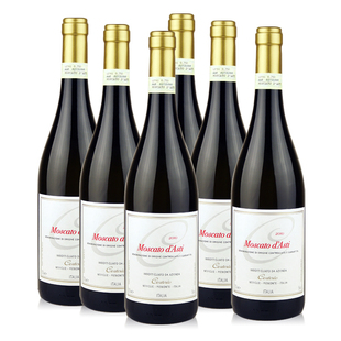  意大利进口红酒 甜型起泡酒 香槟 ASTI 莫斯卡托甜白葡萄酒6支装