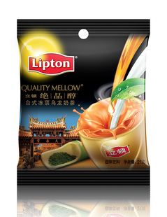  立顿奶茶 立顿绝品醇奶茶台式冻顶乌龙1袋装21g