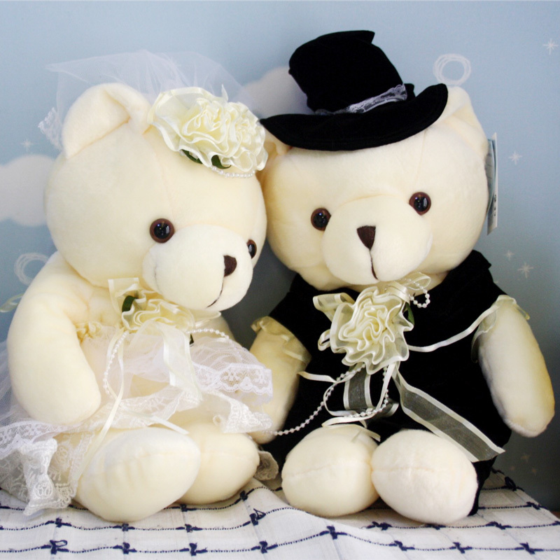 捉趣婚纱熊情侣泰迪熊对熊结婚熊婚礼熊婚庆压床娃娃结婚礼物大号 捉趣婚纱熊情侣泰迪熊对熊结婚熊婚礼熊婚庆压床娃娃结婚礼物大号