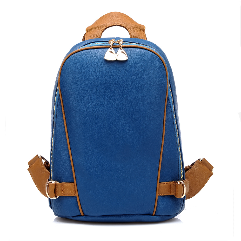 撞色女包学院风双肩...