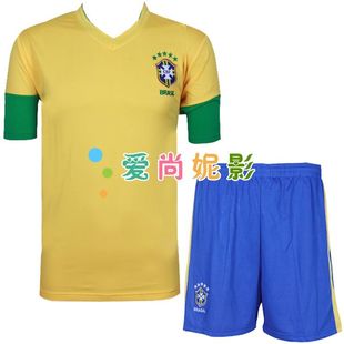 12-13 Brazil national team football football football clothes clothing competition clothing short sleeve sports children's ball clothing
