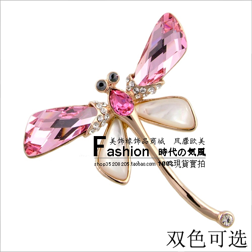 美 饰 缘红苹果专柜 小动物 首饰品 蜻蜓 胸针 花 水晶(F2)|msdalam kategori Aksesori/Barang Kemas Fesyen, kerongsang - dari Buy2taobao.com untuk memberikan perkhidmatan ejen Taobao profesional membeli