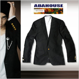 专柜正品! ABAHOUSE日本同步出售 时尚主打.金扣收身顶级西服