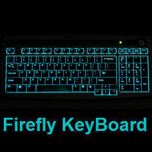 全新盒装 萤火虫 FireFly 发光键盘 背光键盘 夜光键盘 LED蓝光