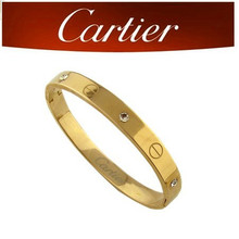 Joyas de Cartier pulseras Cartier par de acero de titanio pulsera de oro brazalete de diamantes de la moda