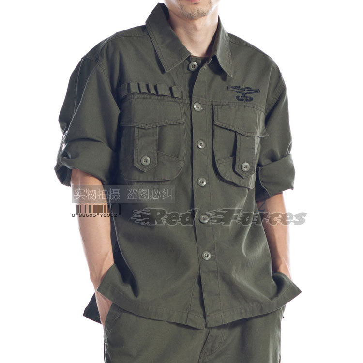 正品男子春秋兩穿型長袖軍迷襯衣戶外軍迷純棉長袖襯衫軍綠色9025在類目 戶外/登山/野營/旅行用品, 軍迷服飾/軍迷用品, 迷彩服/軍迷服/作訓服, 襯衫中 - 來自Buy2taobao.com提供專業的淘寶代購服務