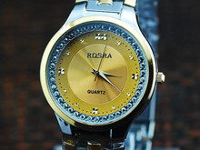 Los hombres del nuevo reloj de oro marcado valor de los hombres de banda de acero reloj barato precio de sólo 15 yuanes