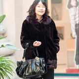 新橙美依3167妈妈装毛皮外套时尚妈妈装中老年服装中老年女装冬装