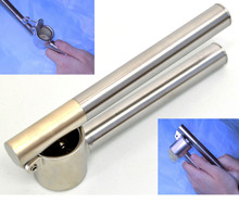 【冲钻特价】IKEA宜家不锈钢剥蒜器/压蒜器/蒜茸夹/挤蒜器/捣蒜器