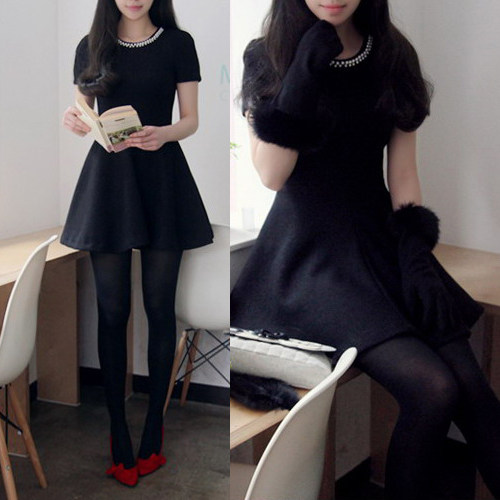 Women black dresses