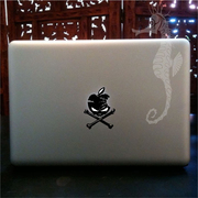 c0057macbookproair苹果笔记本电脑，贴纸苹果logo贴恶魔
