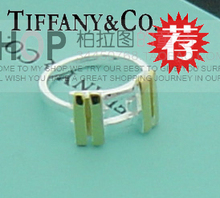 Los anillos de separación de la cadena Tiffany Joyería de plata esterlina 925 cajas de regalo