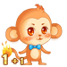 皇冠信誉 代练QQ玫瑰小镇天赋宝宝小火猴进化度 LV26 32001