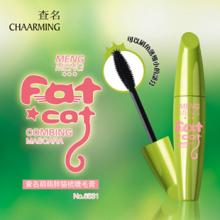 Authentic look cute cute fat cat comb/brush head/Corona/waterproof mascara