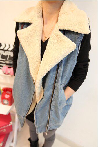 【多图】秋冬牛仔<em>长款马甲</em> - 秋冬牛仔<em>长款马甲</em>