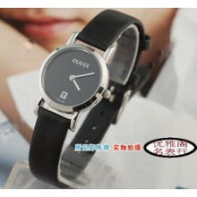 Recomendado ofertas Señora Gucci Relojes Gucci de acero clásico de cuero negro informal para damas relojes calendario electoral