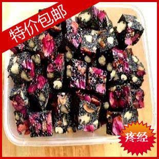  手工自制现做福牌阿胶玫瑰固元膏片即食阿胶膏固元糕块补气血痛经