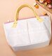法国大牌简约大师时尚之作时尚经典简约风多层手提包白色