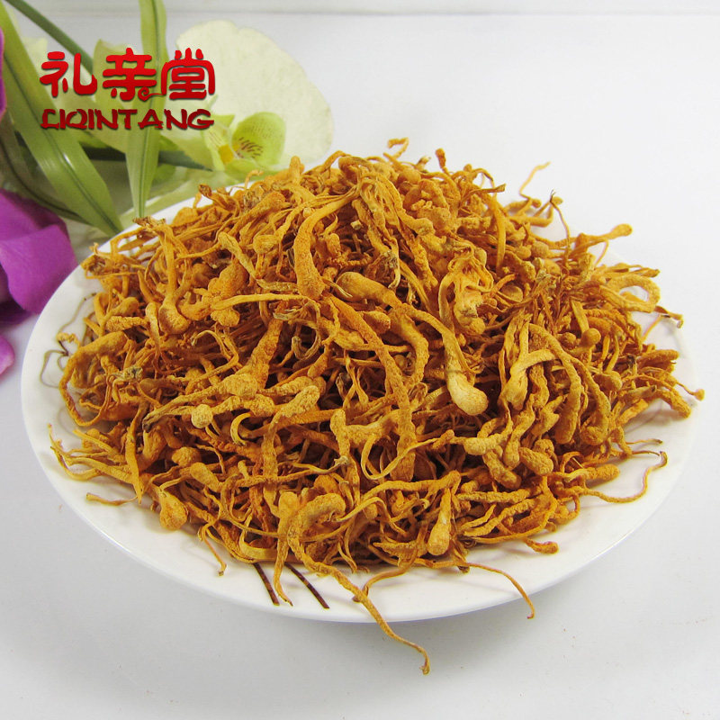 【礼亲堂】正品大孢子头虫草花 顶级金虫草 蛹虫草 优等品 250g