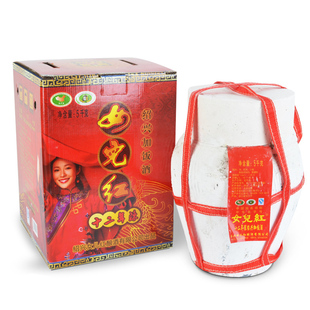  绍兴黄酒 女儿红 十二年陈加饭绍兴酒 纯手工酿造 5L坛装
