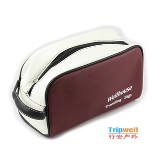  WELLHOUSE 环保PU皮旅行洗漱包 旅游用品 旅行用品 洗漱袋 化妆包