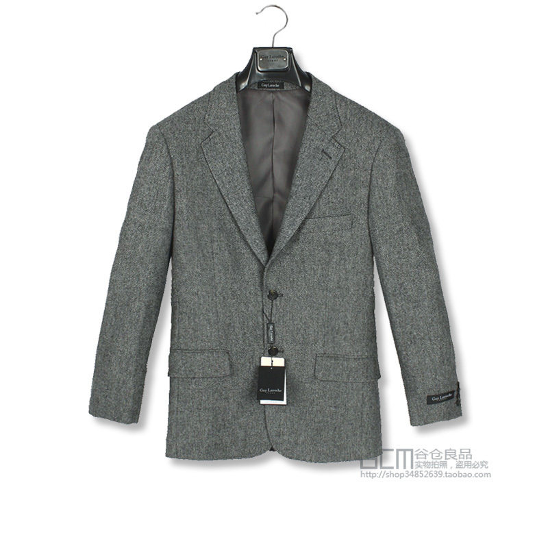 （标题工厂不让写品牌。） 高端奢侈品牌 男 毛呢西服 S0126