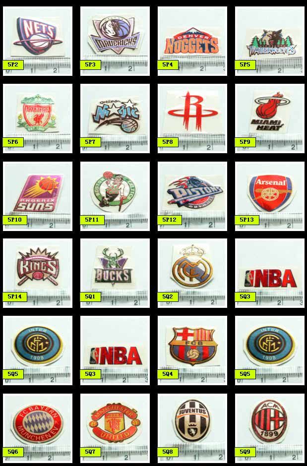 200余种NBA篮球队/足球队/汽车金属标志/彩色金属标志/电脑标贴