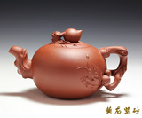 500cc祝福寿/寿桃壶/黄龙山原矿清水泥/手工/宜兴紫砂壶/正品特价